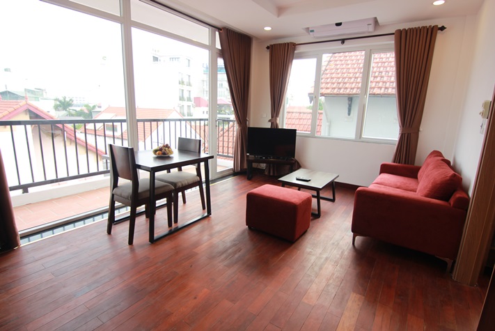 Brand new serviced apartment with nice balcony in To Ngoc Van 