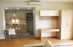 Căn hộ 1 phòng ngủ đầy đủ nội thất hiện đại cho thuê ở phố Đỗ Hành