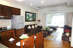 Cho thuê căn hộ 130m2,2pn,đầy đủ nội thất đẹp ở phố Nam Ngư