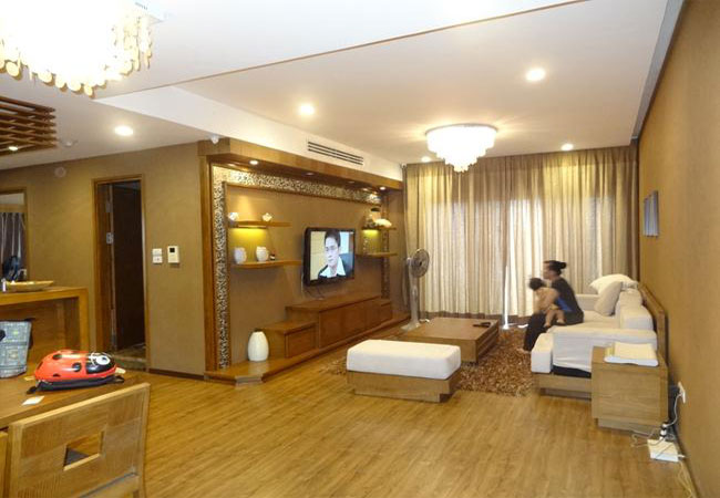 Lake view beautiful apartment in Golden Westlake Hanoi for rent 