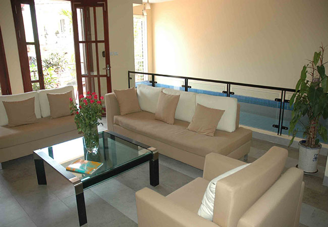 Nice house with indoor swimming pool for rent in An Duong Vuong 