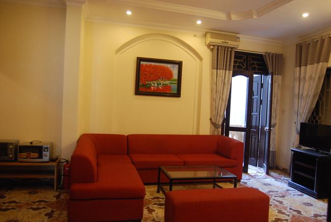 Serviced apartment for rent in Ngu Xa, Truc Bach area 