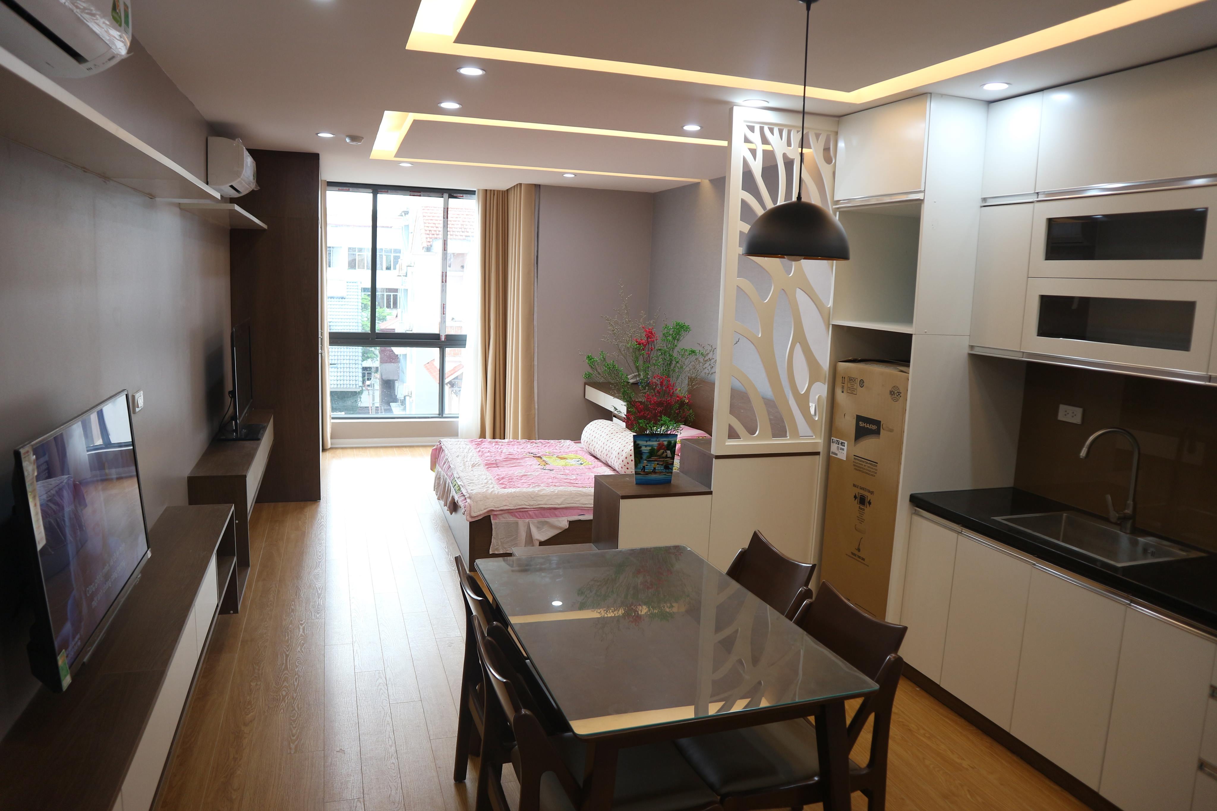 Studio apartment for rent near Lotte, Linh Lang street 